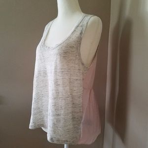 J. Crew Linen Front Silk Back Tank NWOT Size Small